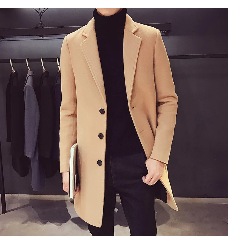 New long cotton coat for spring and autumn
معطف قطني طويل جديد لربيع وخريف