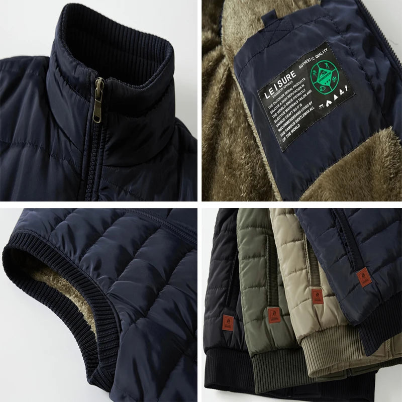 Men's winter wool sleeveless jacket,