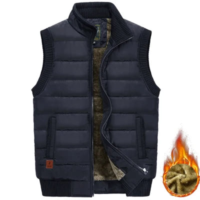 Men's winter wool sleeveless jacket,