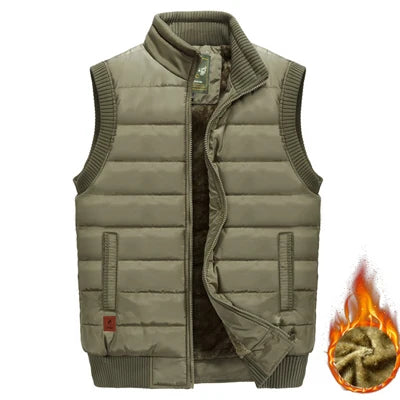 Men's winter wool sleeveless jacket,