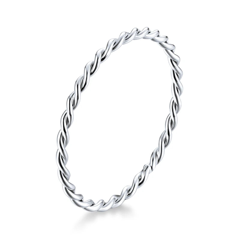 Simple 925 Sterling Silver Rings for Women