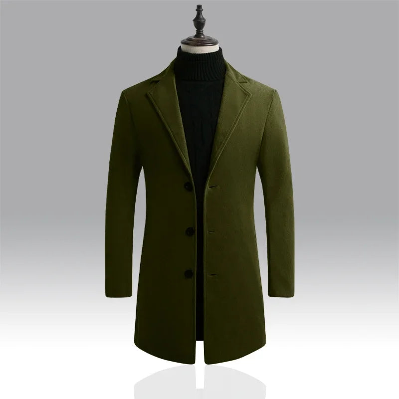 New long cotton coat for spring and autumn
معطف قطني طويل جديد لربيع وخريف