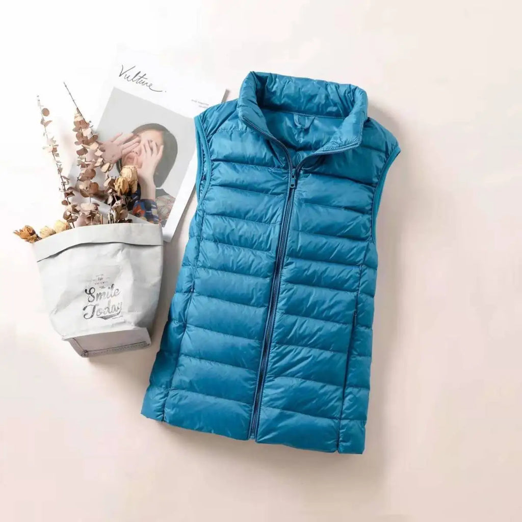 Women's ultra-lightweight sleeveless jackets,