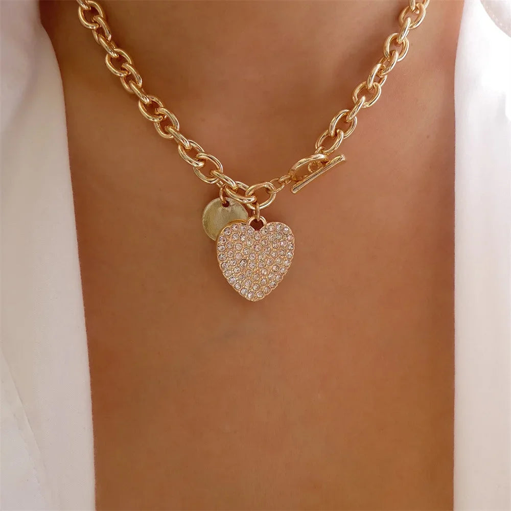 Gold Plated Coin Head Pendant