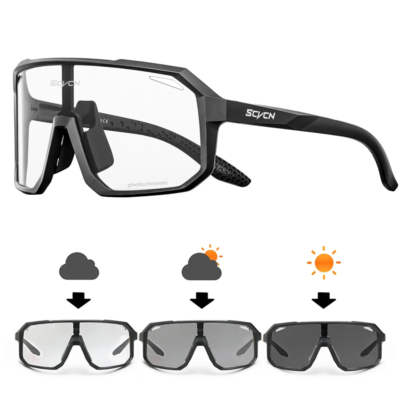 Road Cycling Glasses, UV400 Protection Glasses for Men and Women,