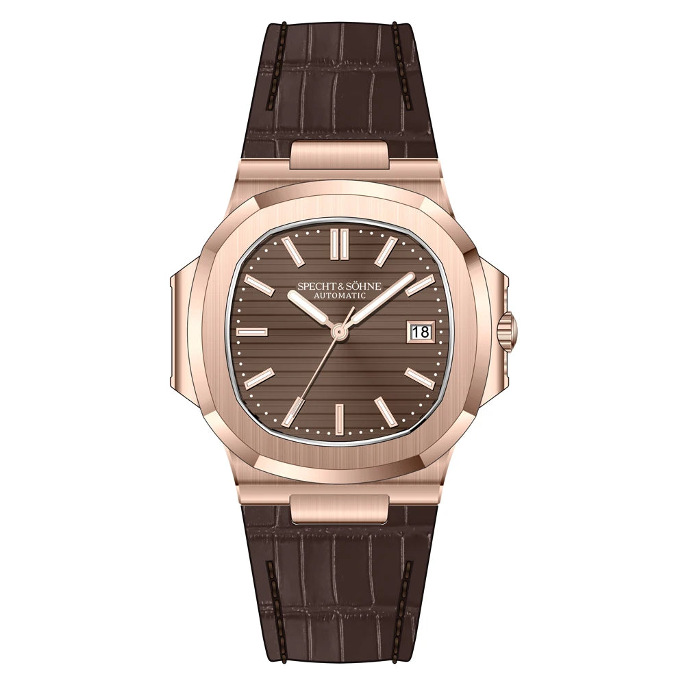 Spectrum Son Men's Automatic Mechanical Watch, Sapphire Crystal, Stainless Steel