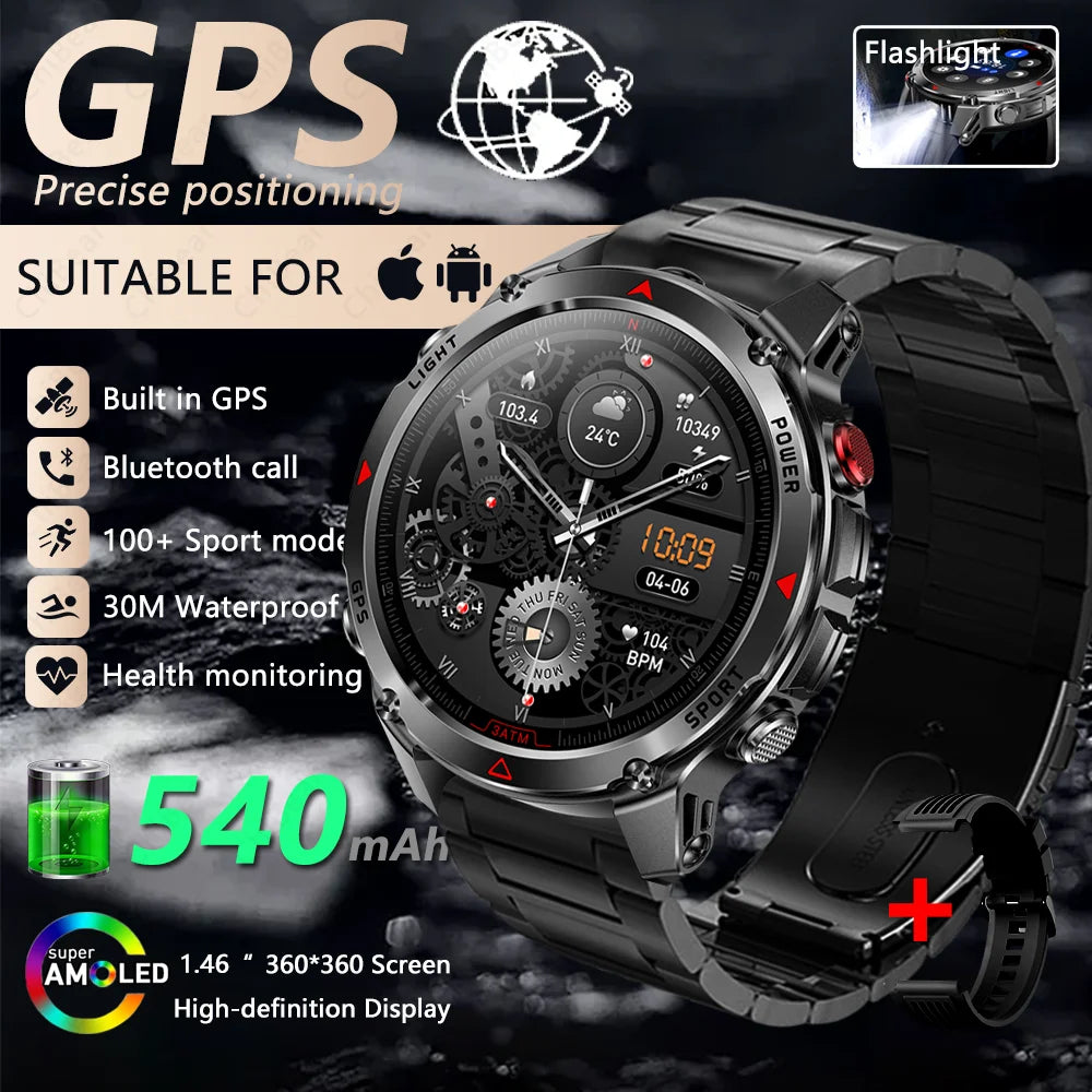 T-Rex 3 Smart Watch for Men, equipped with Global Positioning System (GPS)

ساعة T-Rex 3 الذكية للرجال، مزودة بنظام تحديد المواقع العالمي (GPS)