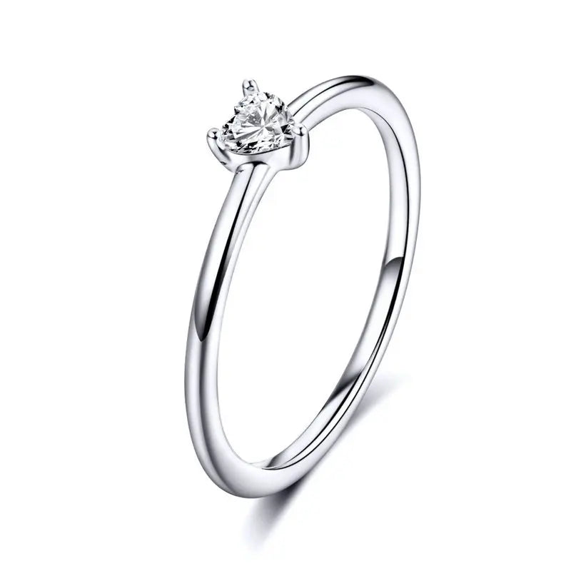 Simple 925 Sterling Silver Rings for Women