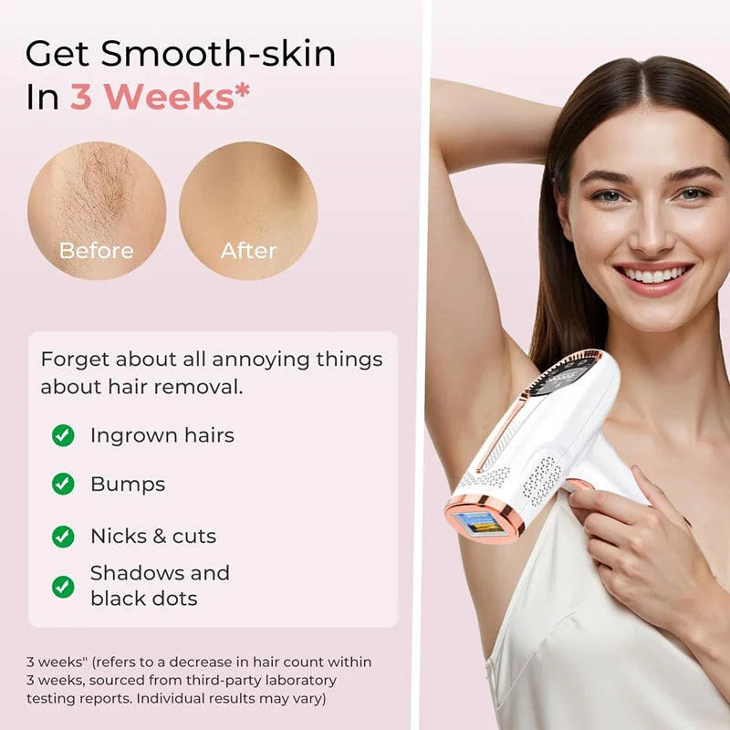 IPL permanent laser hair removal device for women,