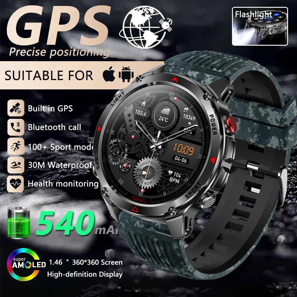 T-Rex 3 Smart Watch for Men, equipped with Global Positioning System (GPS)

ساعة T-Rex 3 الذكية للرجال، مزودة بنظام تحديد المواقع العالمي (GPS)