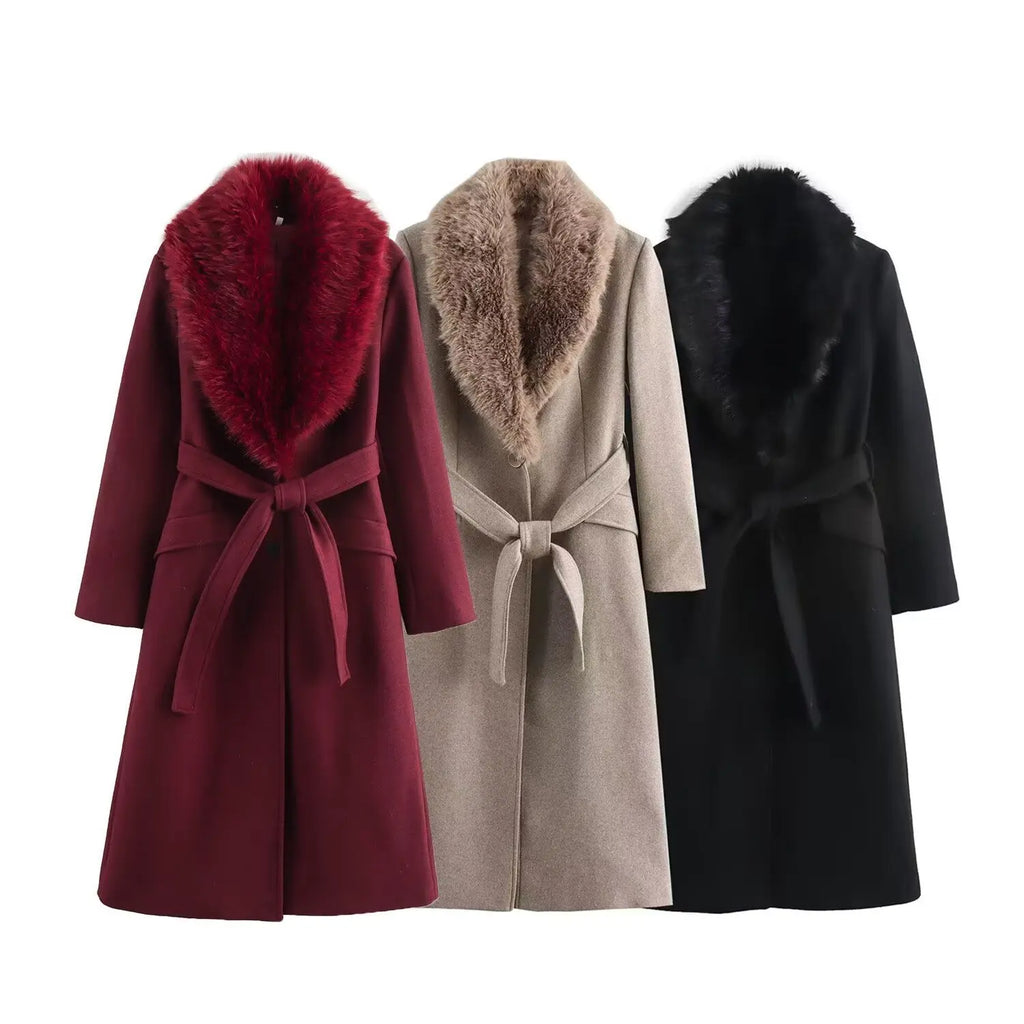 New women's winter tweed coat,