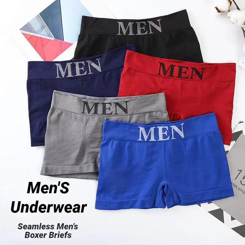 packs of men's high-elasticity boxer briefs