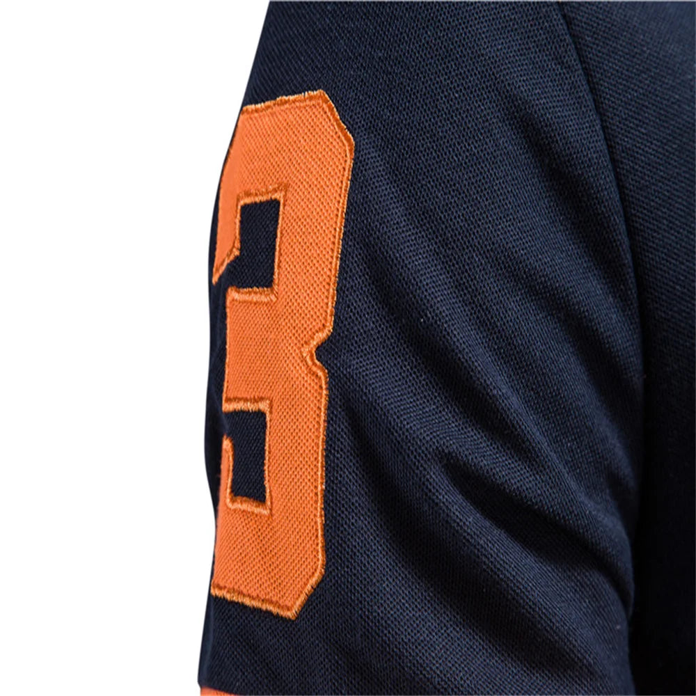 High-quality embroidered men's polo shirt with a giraffe design, suitable for summer, with short sleeves.
قميص بولو رجالي مطرز عالي الجودة بتصميم زرافة مناسب للصيف بأكمام