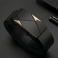 Men's Stylish Leather Belt with Automatic Buckle