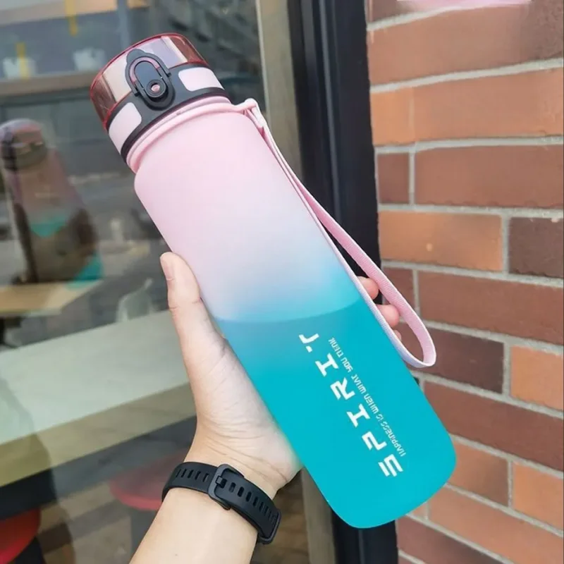 Large sports water bottle suitable for outdoor travel