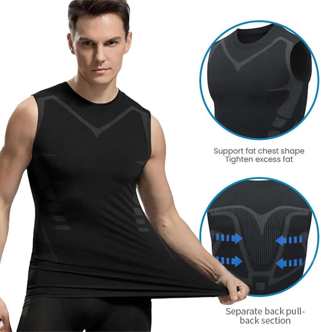 Men's summer shapewear,
ملابس داخلية صيفية رجالية لتشكيل الجسم،