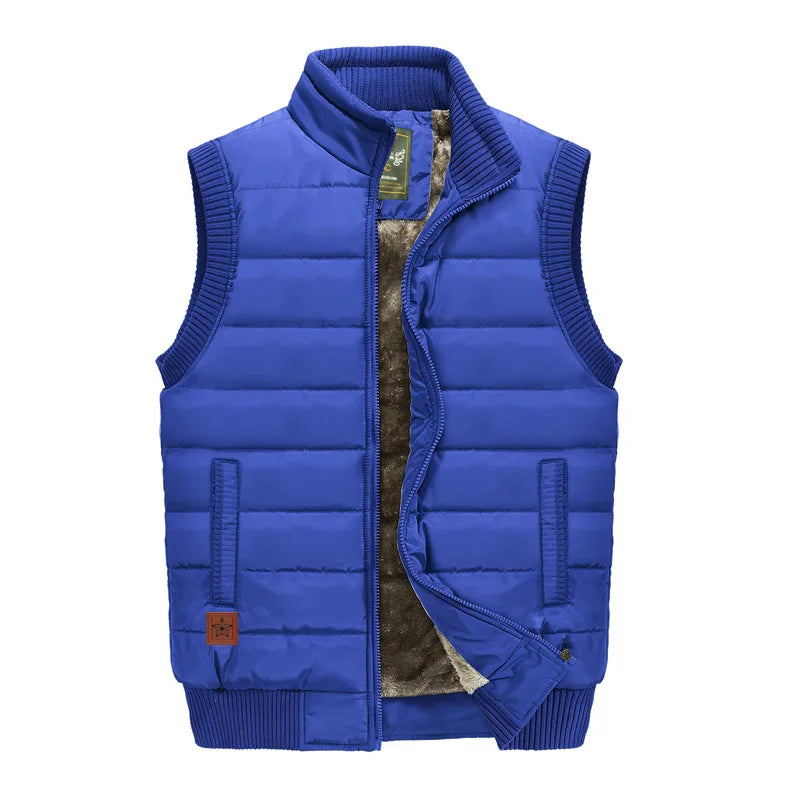Men's winter wool sleeveless jacket,