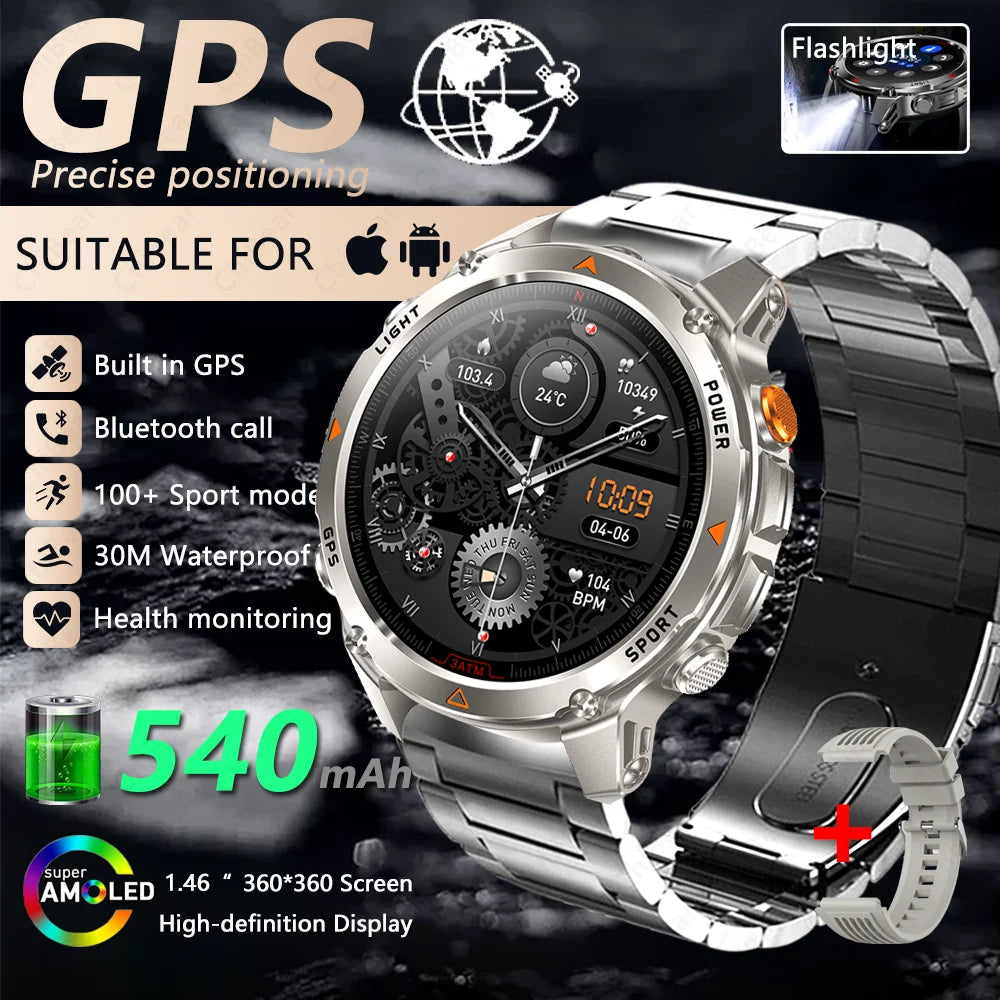 T-Rex 3 Smart Watch for Men, equipped with Global Positioning System (GPS)

ساعة T-Rex 3 الذكية للرجال، مزودة بنظام تحديد المواقع العالمي (GPS)