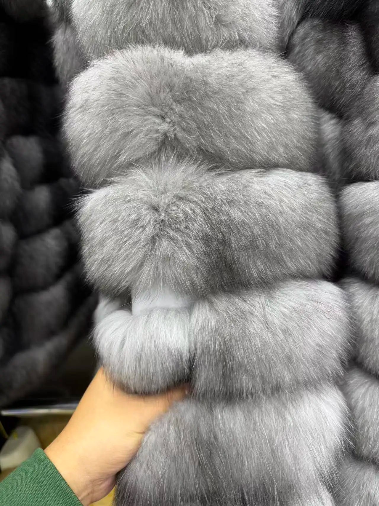 Women's Luxury Natural Fox Fur Jacket Coat
