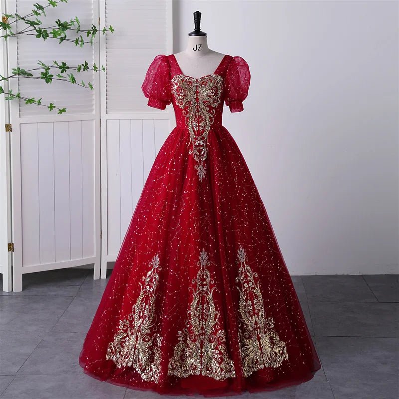 Vintage Lace Quinceanera Prom Dress