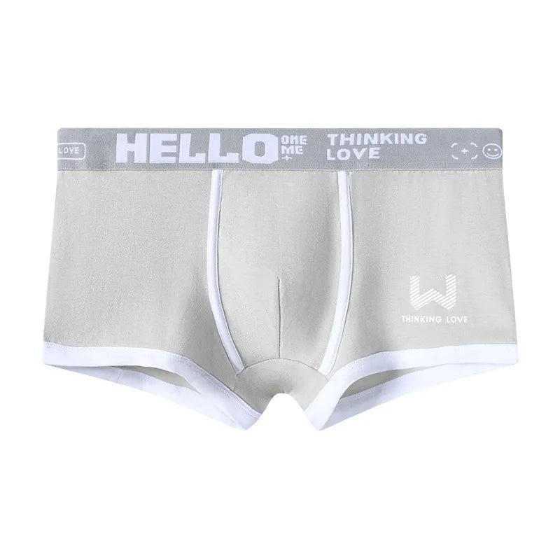 Men's cotton boxer briefs, one size