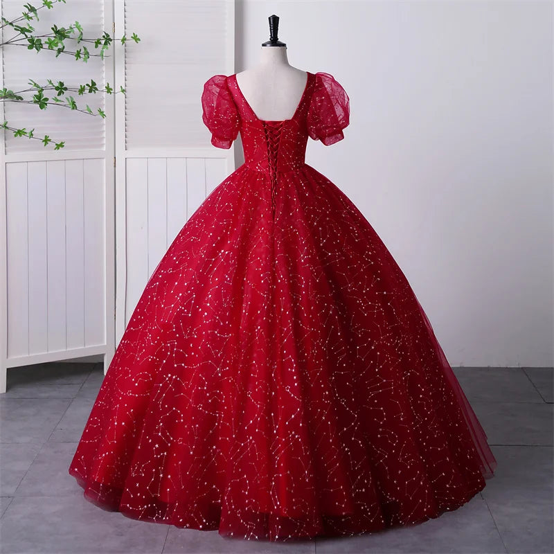Vintage Lace Quinceanera Prom Dress