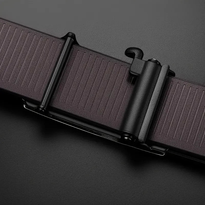 Men's Stylish Leather Belt with Automatic Buckle
