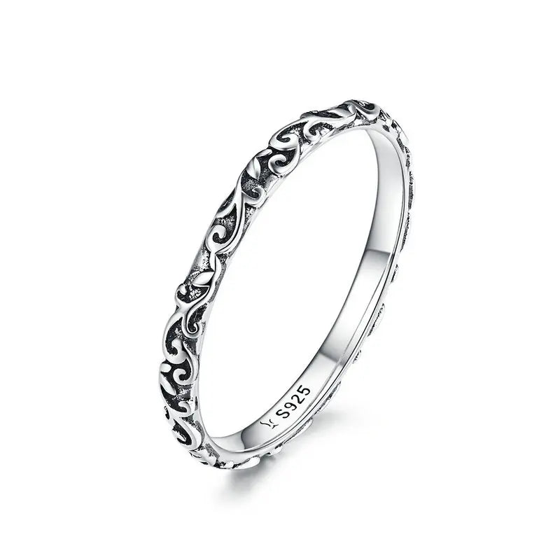 Simple 925 Sterling Silver Rings for Women
