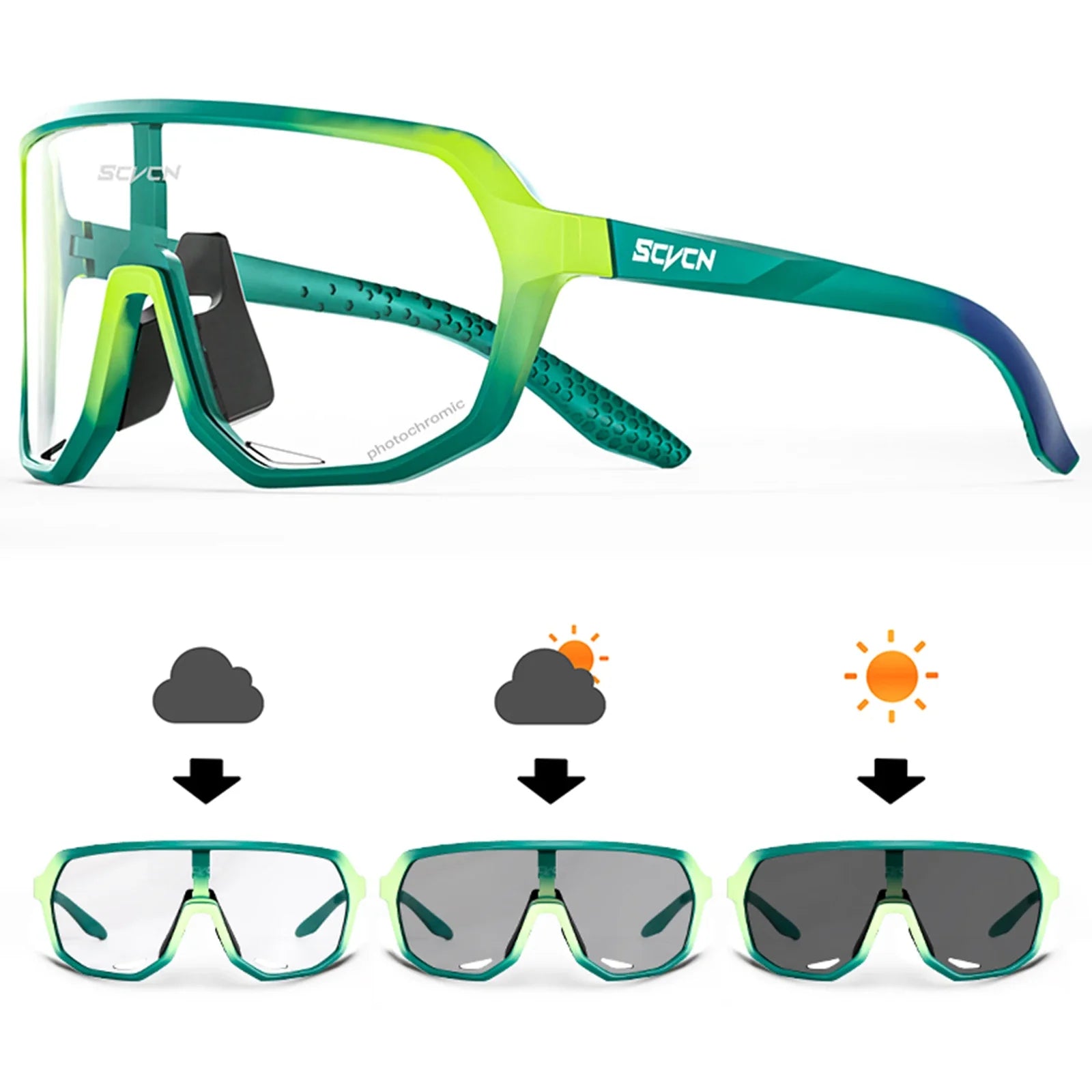 Road Cycling Glasses, UV400 Protection Glasses for Men and Women,
