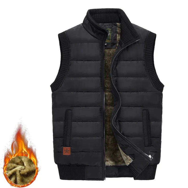 Men's winter wool sleeveless jacket,