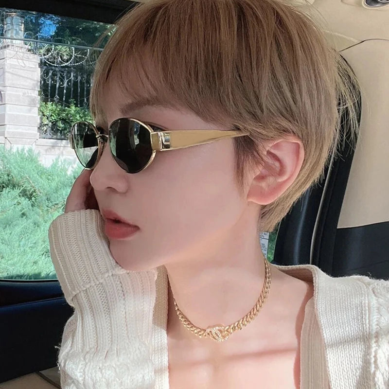 New sunglasses for women and men alloy