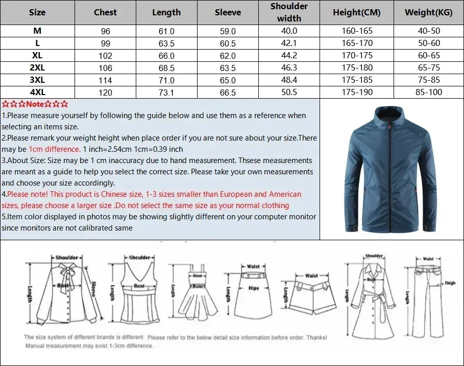 Chaqueta UV Hombre Seda de Hielo | Protección Solar