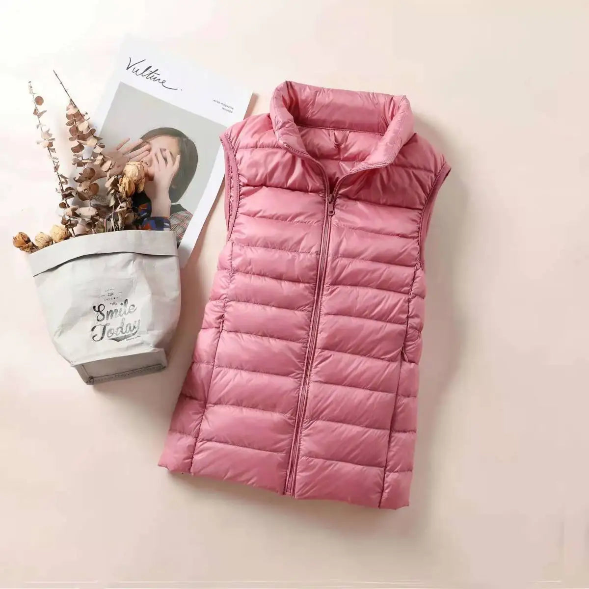 Women's ultra-lightweight sleeveless jackets,