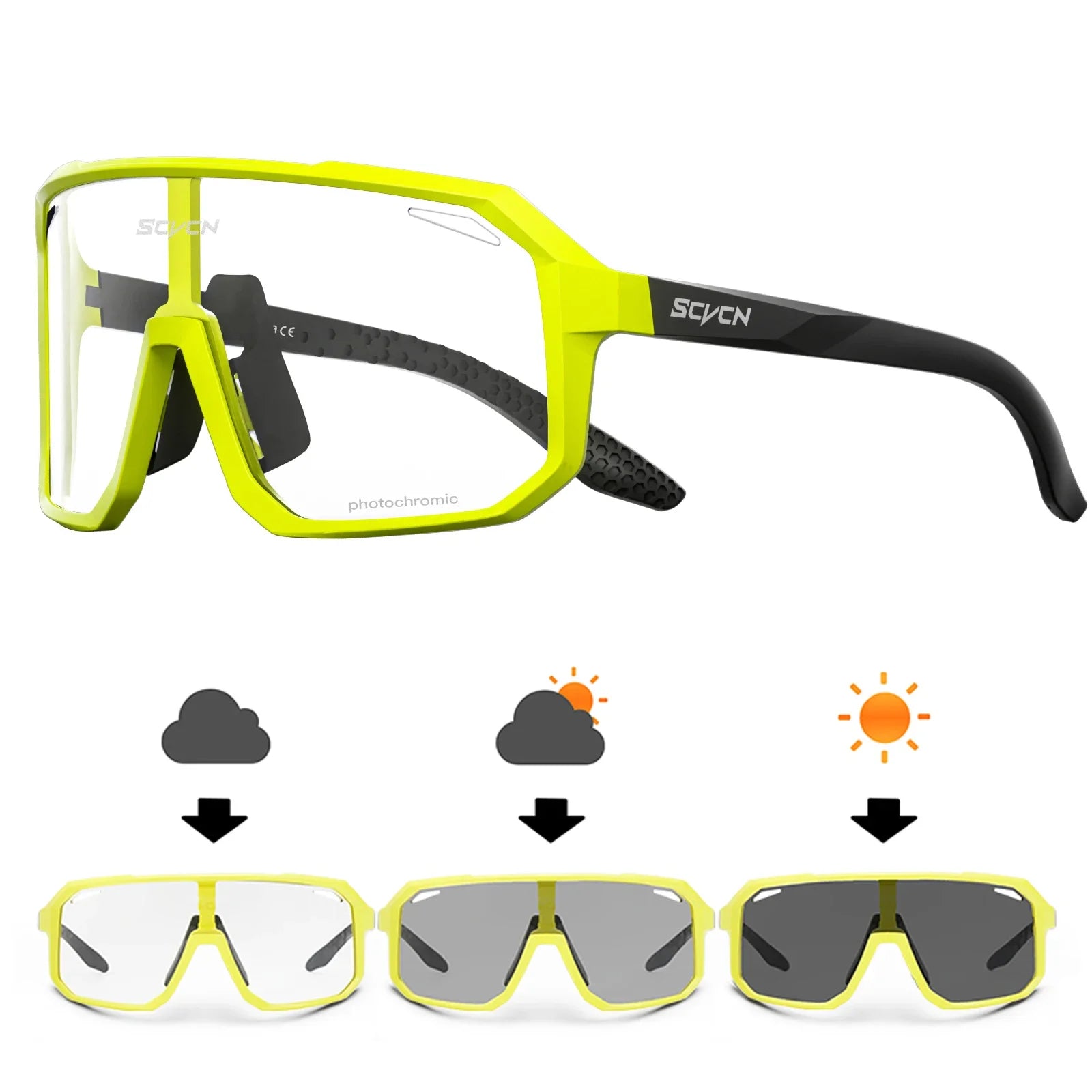 Road Cycling Glasses, UV400 Protection Glasses for Men and Women,