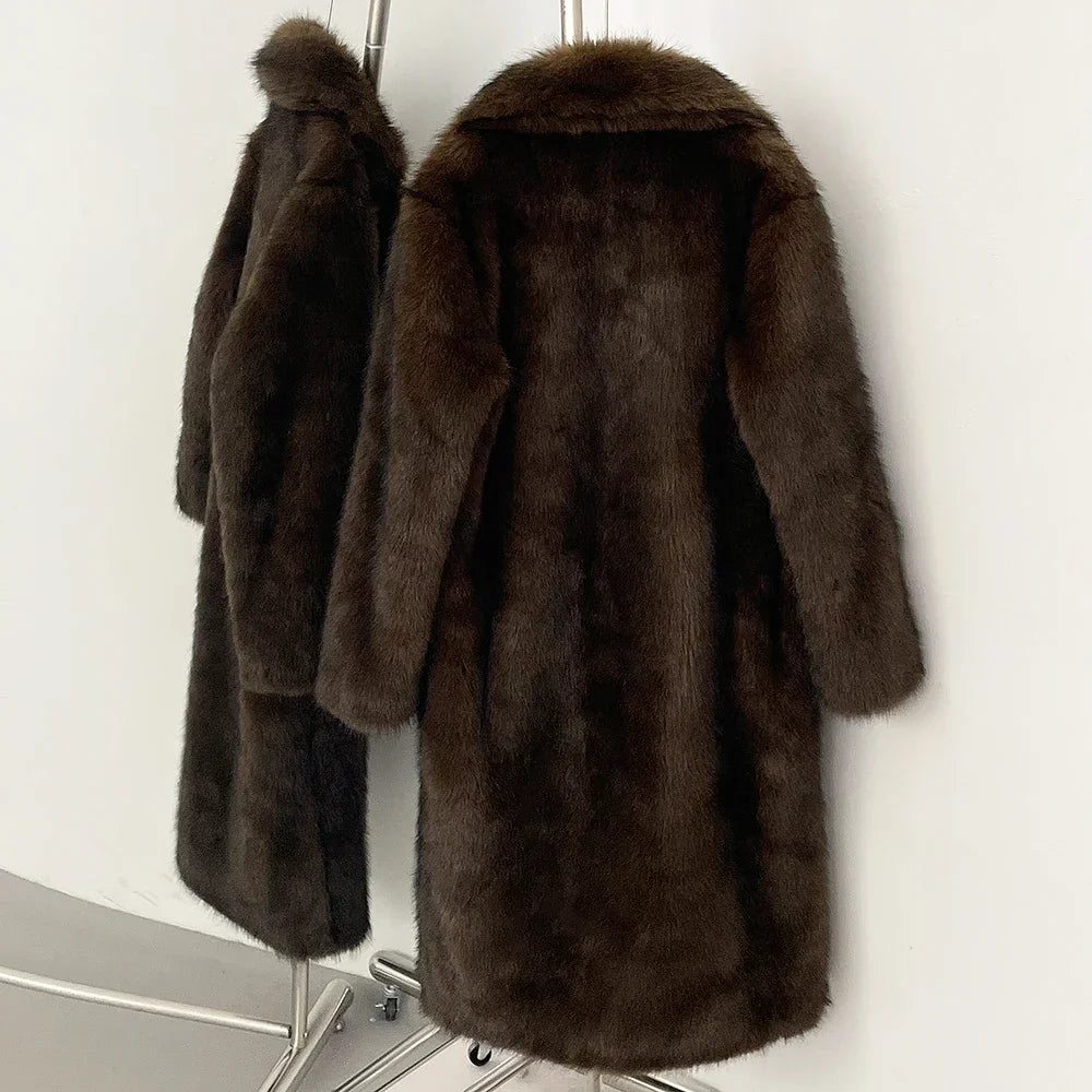 OFTBUY Long Faux
