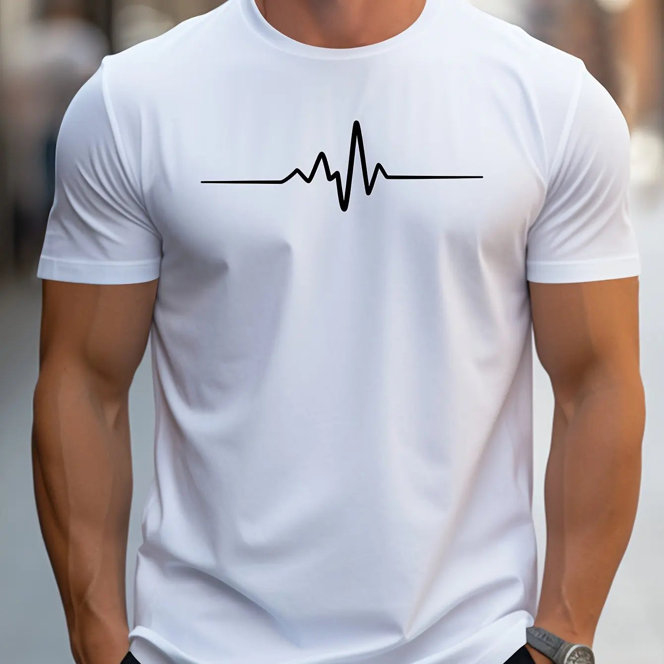 Men's summer loose-fitting t-shirt made from 100% pure cotton
تيشيرت رجالي صيفي فضفاض مصنوع من القطن الخالص 100%