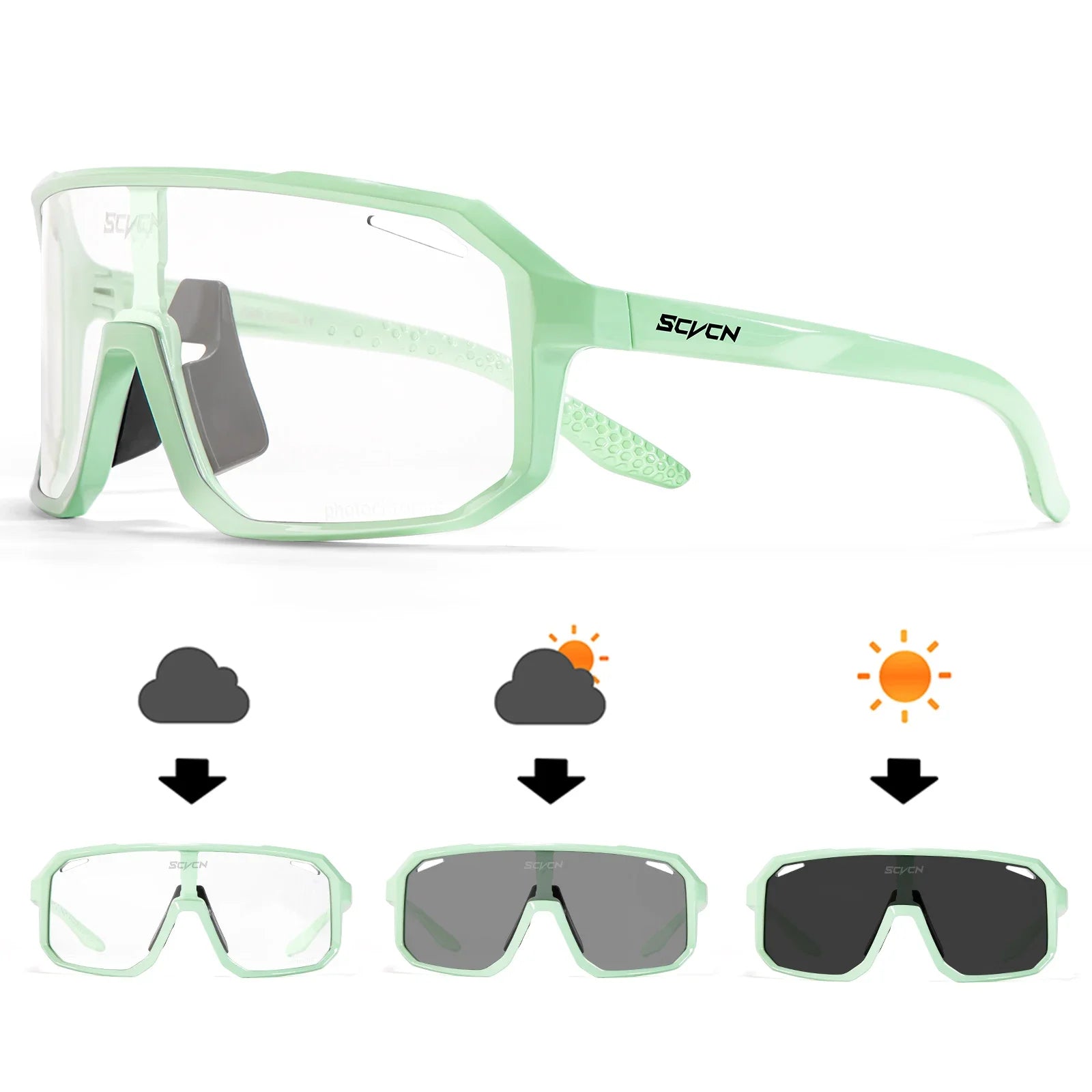 Road Cycling Glasses, UV400 Protection Glasses for Men and Women,