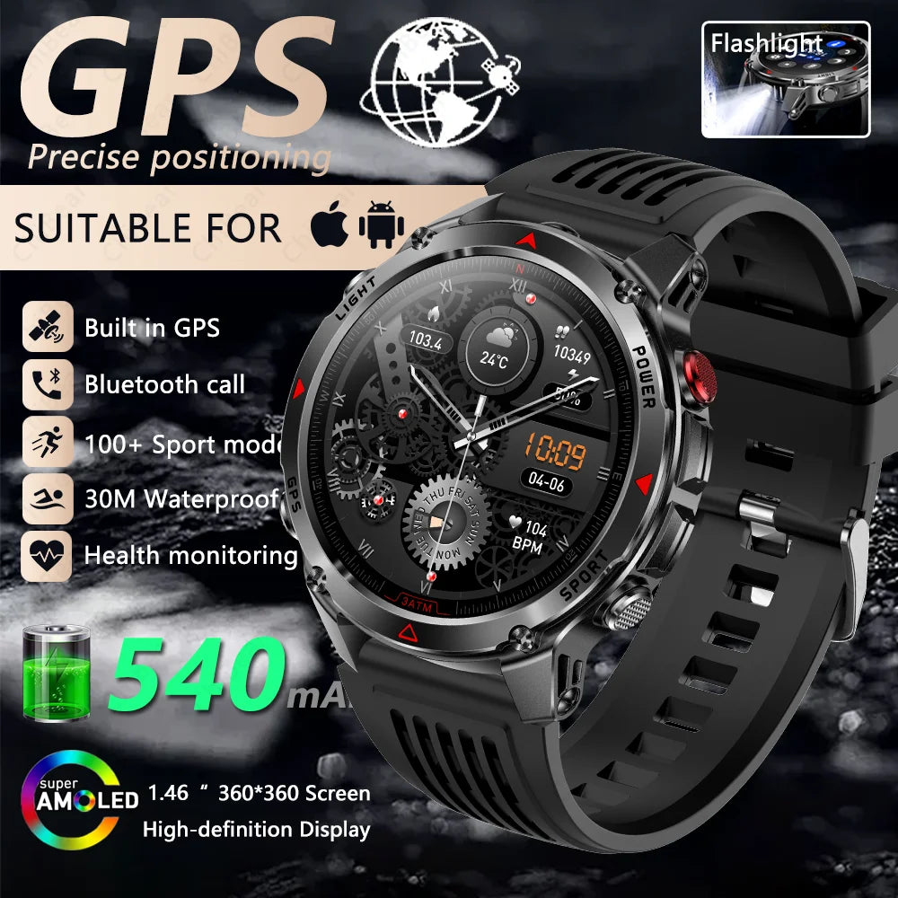 T-Rex 3 Smart Watch for Men, equipped with Global Positioning System (GPS)

ساعة T-Rex 3 الذكية للرجال، مزودة بنظام تحديد المواقع العالمي (GPS)