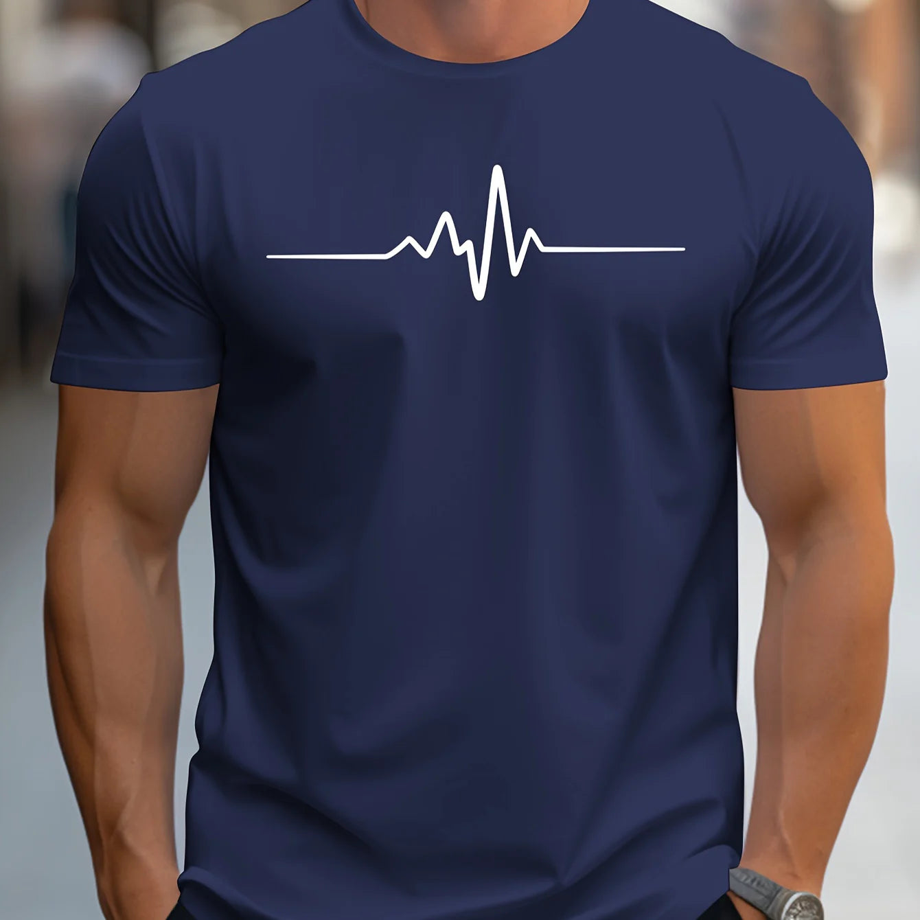 Men's summer loose-fitting t-shirt made from 100% pure cotton
تيشيرت رجالي صيفي فضفاض مصنوع من القطن الخالص 100%