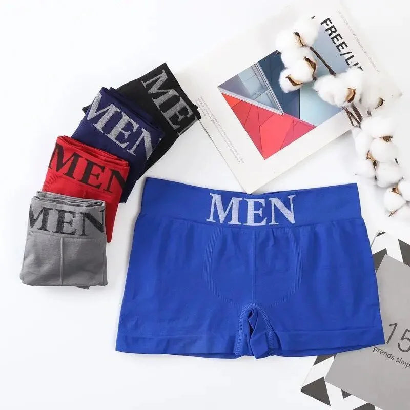 packs of men's high-elasticity boxer briefs
