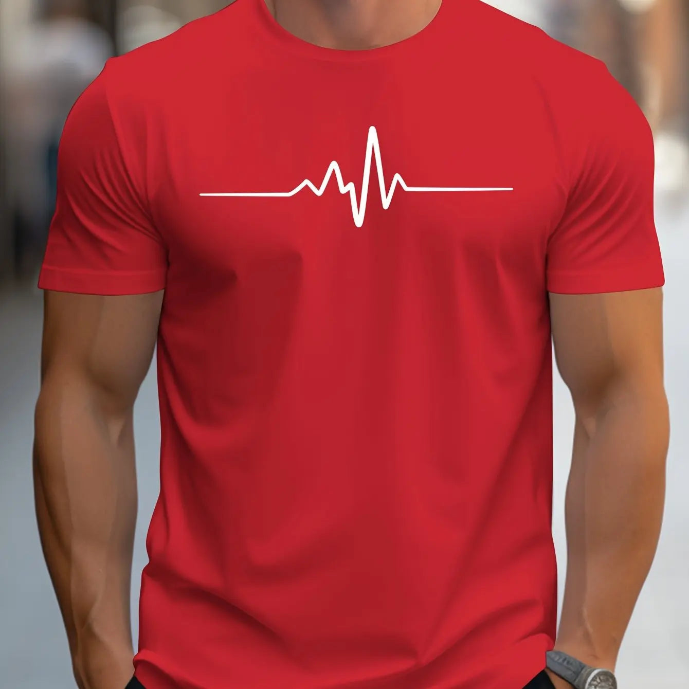 Men's summer loose-fitting t-shirt made from 100% pure cotton
تيشيرت رجالي صيفي فضفاض مصنوع من القطن الخالص 100%