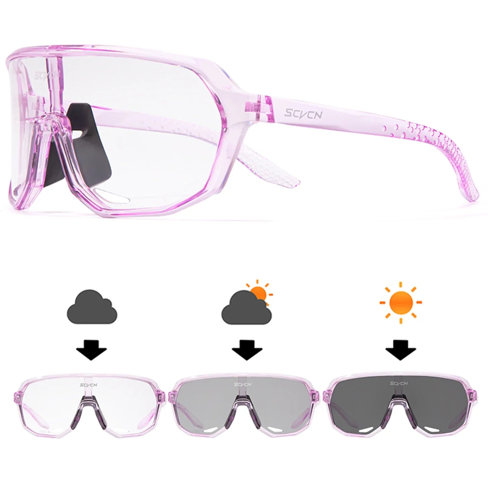 Road Cycling Glasses, UV400 Protection Glasses for Men and Women,