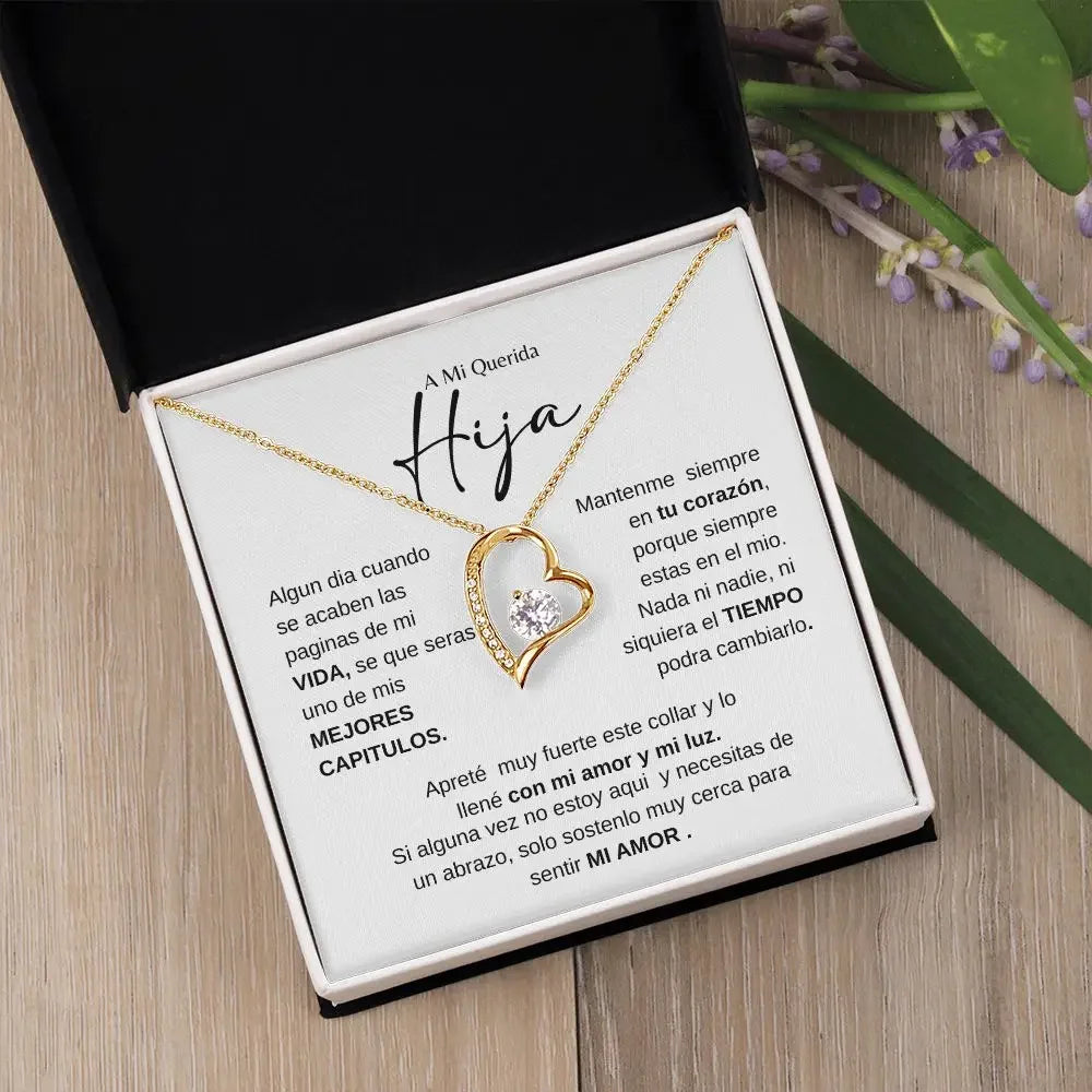 Spanish Chain Heart Shaped Necklace Girls Love Fashion Jewelry