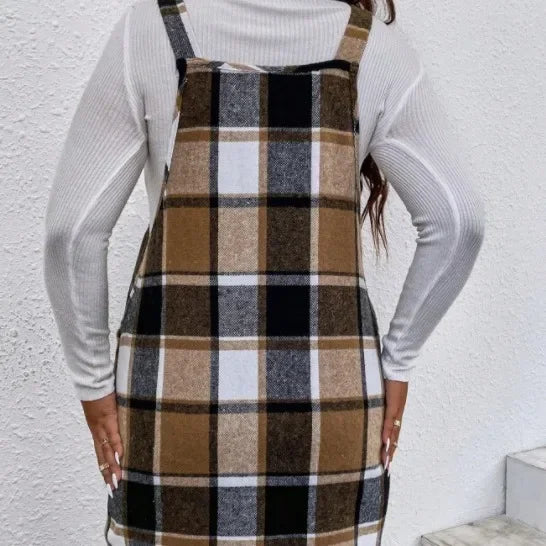 Nueva falda cruzada de lana en tallas grandes