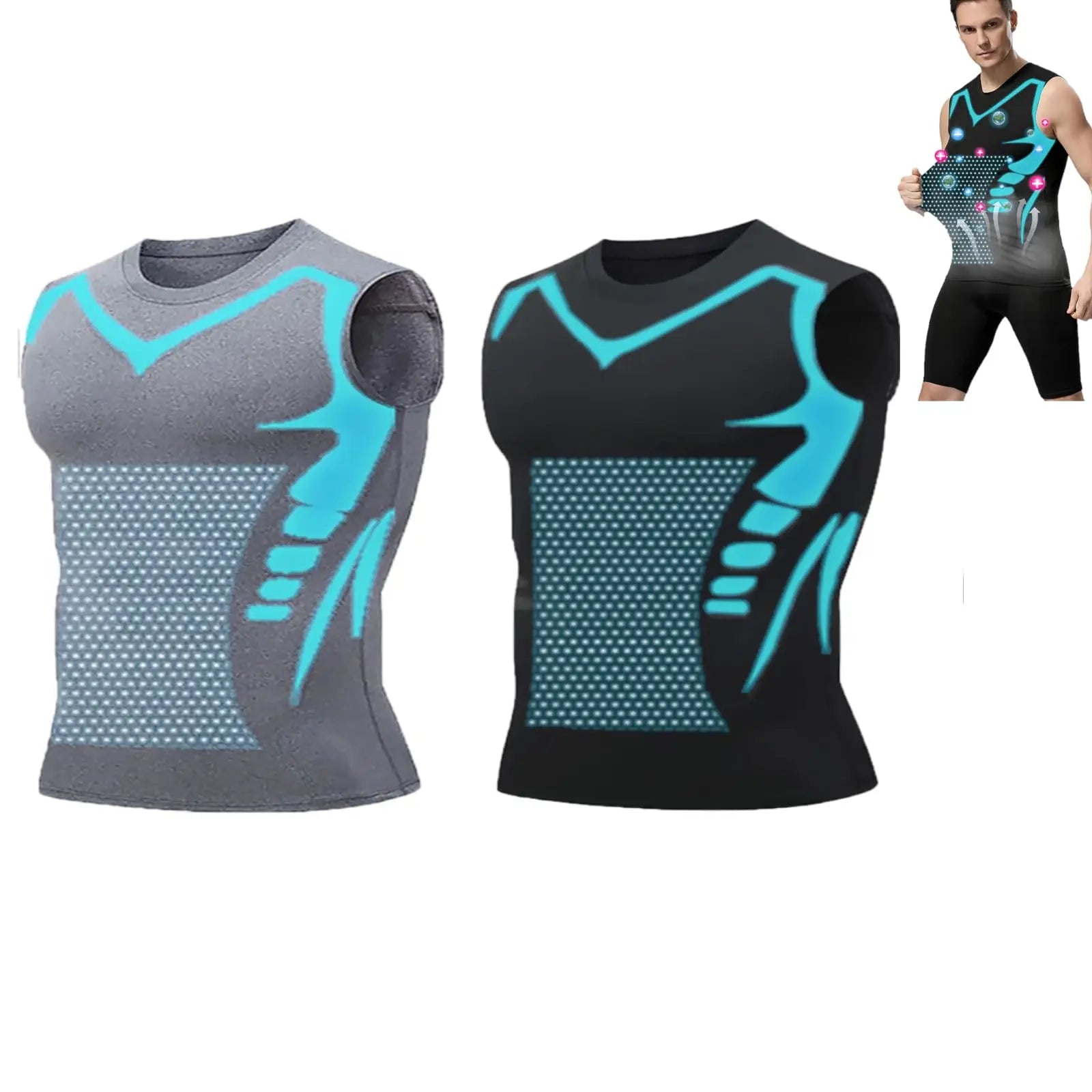 Men's summer shapewear,
ملابس داخلية صيفية رجالية لتشكيل الجسم،
