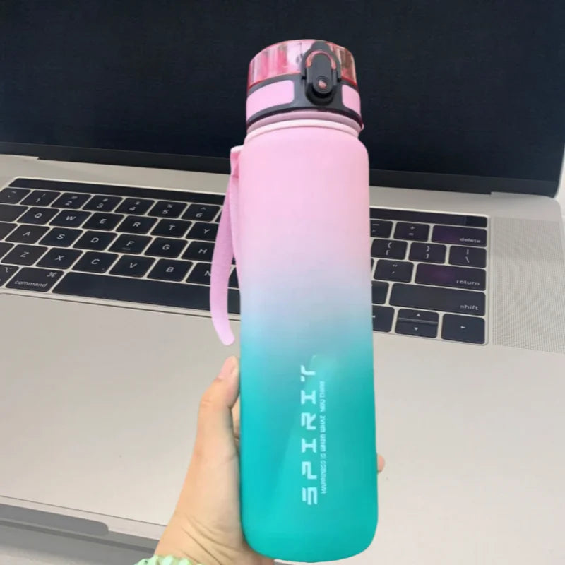 Large sports water bottle suitable for outdoor travel