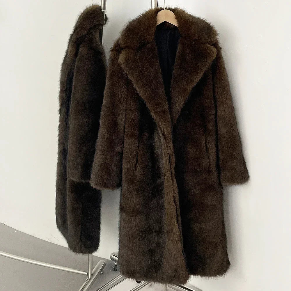 OFTBUY Long Faux
