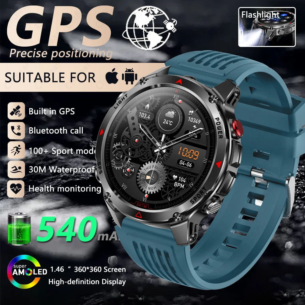 T-Rex 3 Smart Watch for Men, equipped with Global Positioning System (GPS)

ساعة T-Rex 3 الذكية للرجال، مزودة بنظام تحديد المواقع العالمي (GPS)