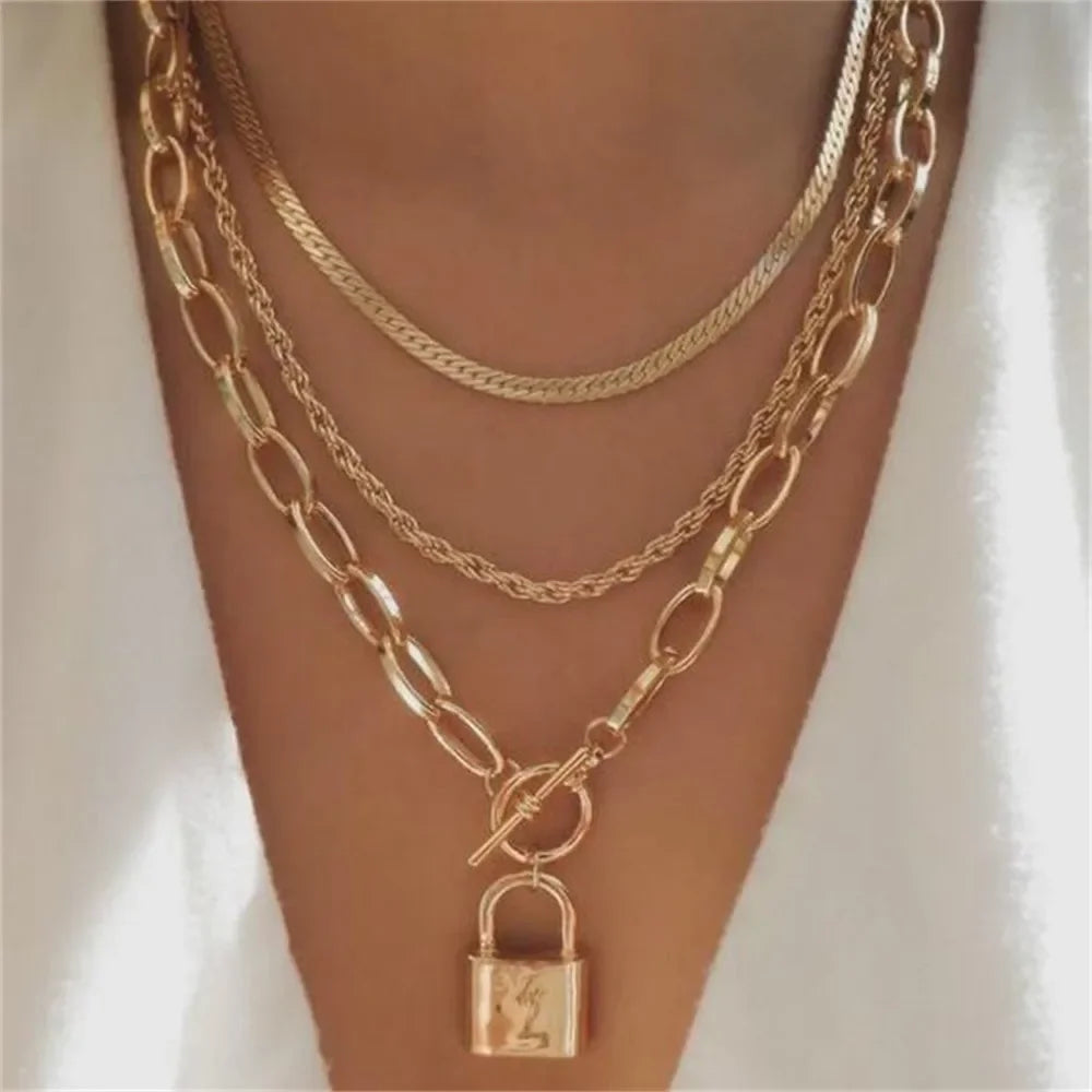 Gold Plated Coin Head Pendant