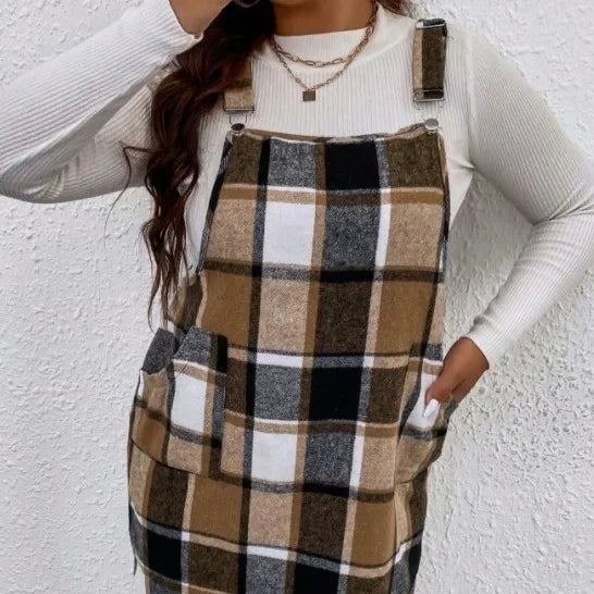 Nueva falda cruzada de lana en tallas grandes